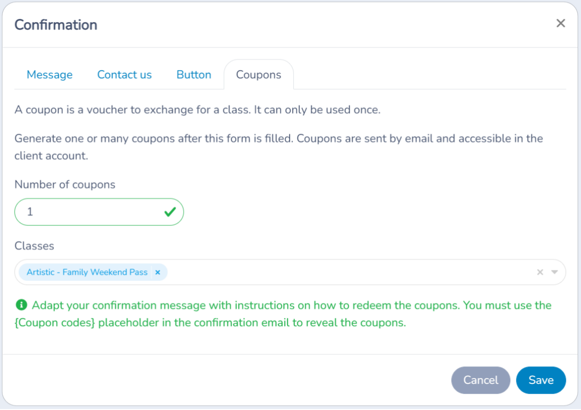 Activity Messenger Help | Discounts: promo codes, subsidies, coupons ...